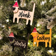 WOODEN DOGS - CHRISTMAS ORNAMENT