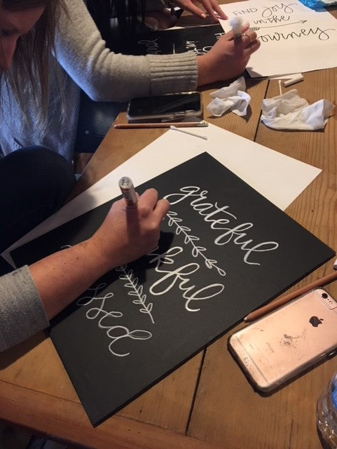 BEGINNING HAND LETTERING CLASS - Sunday, April 28th - 1:00-3:30pm