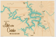 11x17 LAKE OF THE OZARKS MAP