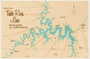 11x17 TABLE ROCK LAKE MAP
