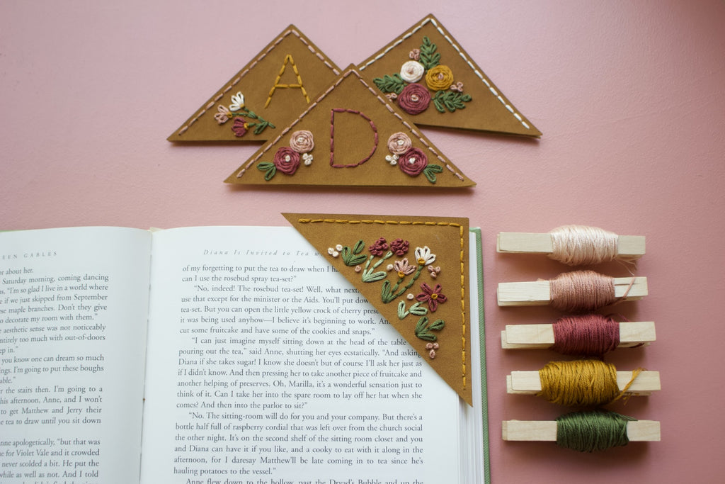 SUEDE EMBROIDERY BOOKMARK KIT – Gale Nation