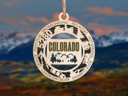 LASERCUT STATE ORNAMENT - COLORADO