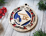 LASERCUT STATE ORNAMENT - WASHINGTON DC
