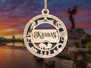 LASERCUT STATE ORNAMENT - KANSAS