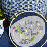 "LOVE YOU TO THE MOON AND BACK" PEEL & STICK PATTERN