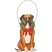 PERSONALIZED BOXER CHRISTMAS ORNAMENT