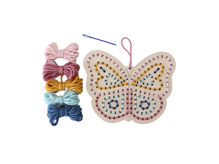 WOOD EMBROIDERY/SEWING FOR KIDS - BUTTERFLY