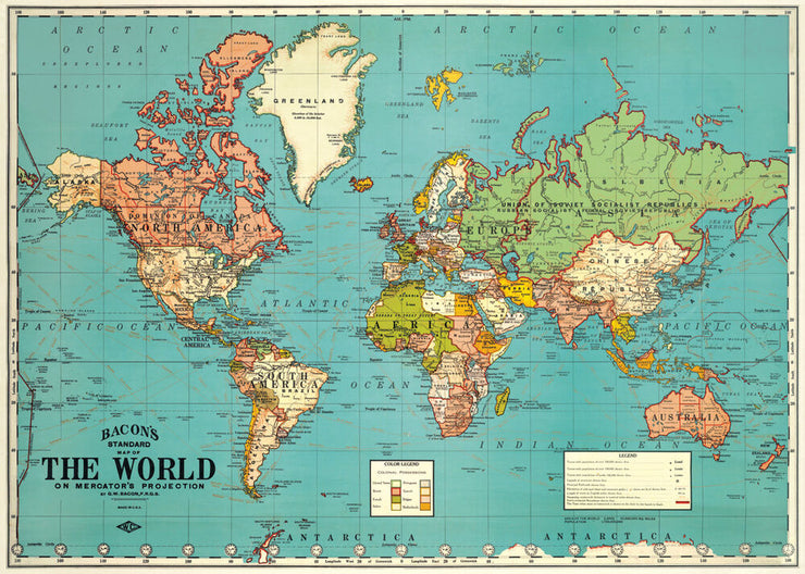 I haven't been everywhere but it's on my list - 20x28 Blue World Map