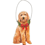 PERSONALIZED GOLDENDOODLE CHRISTMAS ORNAMENT
