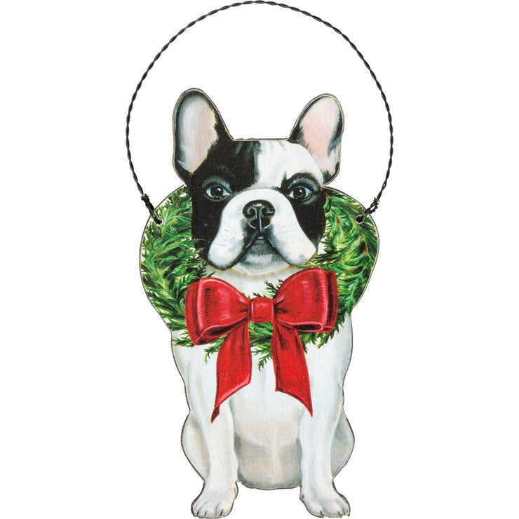 PERSONALIZED FRENCHIE CHRISTMAS ORNAMENT