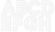 WOOD LACING - SINGLE ALPHABET LETTERS