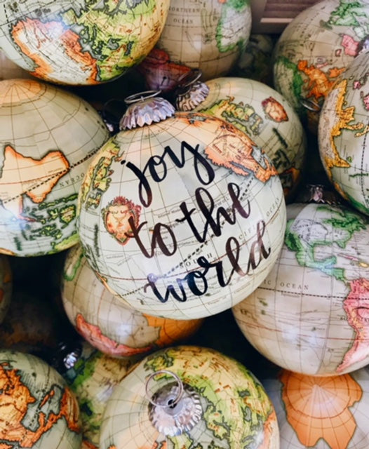 4" GLOBE ORNAMENT