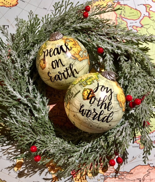4" GLOBE ORNAMENT