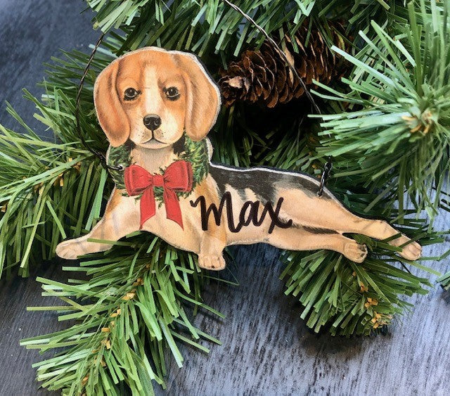 PERSONALIZED FRENCHIE CHRISTMAS ORNAMENT