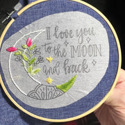 "LOVE YOU TO THE MOON AND BACK" PEEL & STICK PATTERN