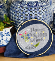 "LOVE YOU TO THE MOON AND BACK" PEEL & STICK PATTERN