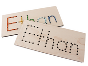 WOOD EMBROIDERY/SEWING FOR KIDS - NAME BOARDS