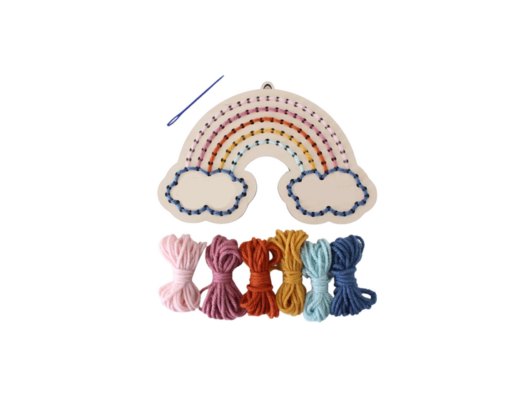 WOOD EMBROIDERY/SEWING FOR KIDS - RAINBOW