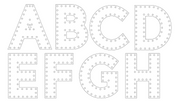 WOOD EMBROIDERY/SEWING FOR KIDS - LETTERS