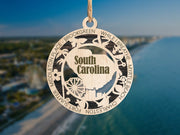 LASERCUT STATE ORNAMENT - SOUTH CAROLINA
