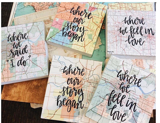 8"x10" CUSTOM CITY-SPECIFIC MAP BOX SIGN