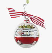 PERSONALIZED "REINDEER VW VAN" ORNAMENT
