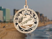 LASERCUT STATE ORNAMENT - VIRGINIA